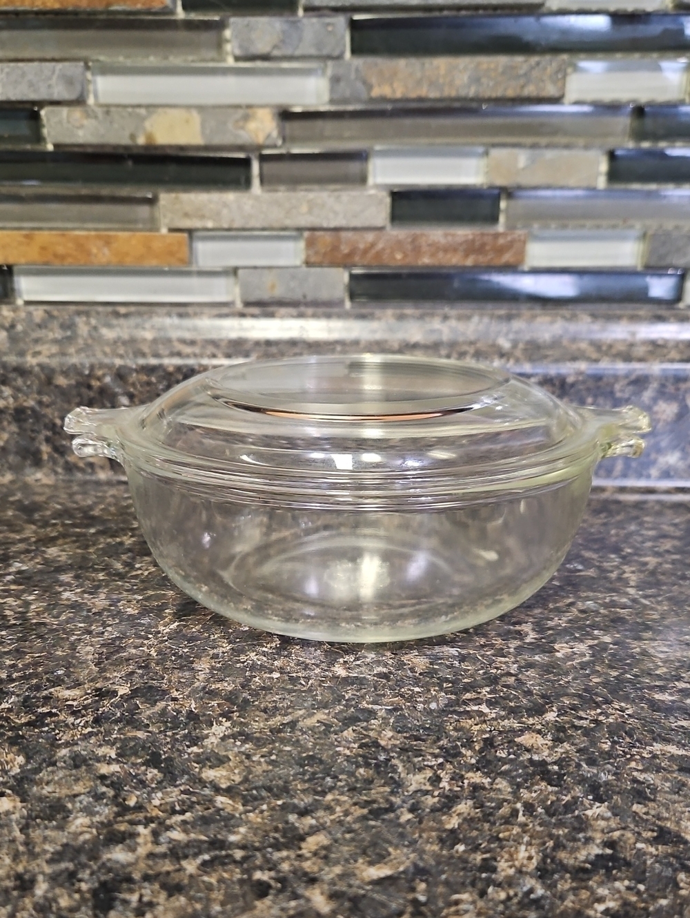 Vintage Pyrex Clear Casserole Dish 20oz 019